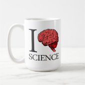 I頭脳科学(私は科学知っています) (I愛科学を)。 コーヒーマグカップ (左)