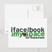 I顔のMyspace ポストカード (正面/裏面)