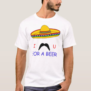 I髭ビールCinco deメーヨーのTシャツのための Tシャツ