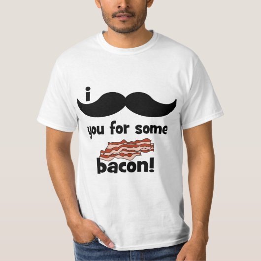 I髭ベーコンのための Tシャツ (正面)