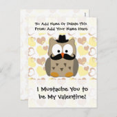 I髭私のバレンタインがある シーズンポストカード (正面/裏面)