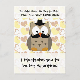 I髭私のバレンタインがある シーズンポストカード