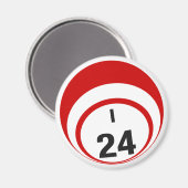 I24ビンゴボール冷蔵庫用マグネット マグネット (正面/裏面)