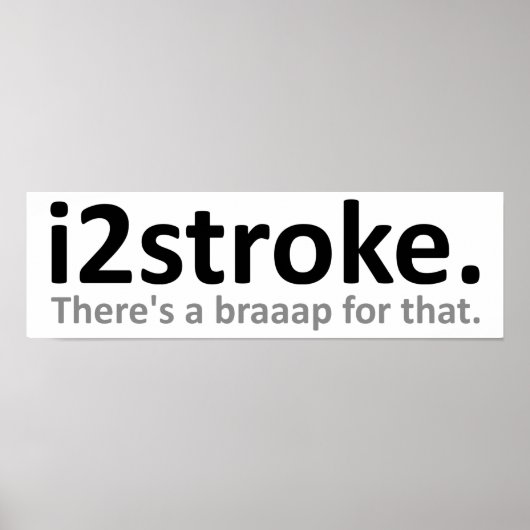 i2stroke 楽しいポスター ポスター (正面)