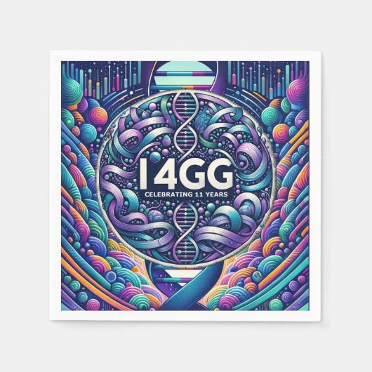 I4GG 2025 スタンダードカクテルナプキン (正面)