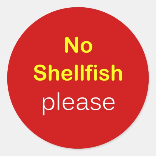 i5 – 食べ物リクエスト～貝お願い。 ラウンドシール (正面)