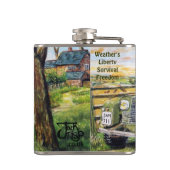 I77mlのスキットル フラスク (裏面)