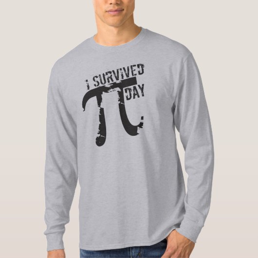 I おもしろい Pi生き延び Day - Pi記号 Tシャツ (正面)