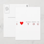 I ♥お・ ♥ -・----・・- ポストカード (正面/裏面)