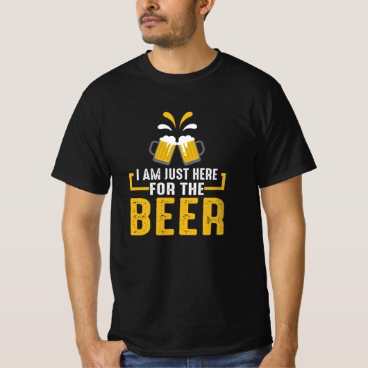 I.ちょうどビールを飲みに来た Tシャツ (正面)