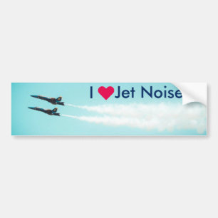 I ♥のジェット機の騒音-ブルーエンジェル バンパーステッカー