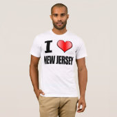 I ♥のニュージャージーのTシャツ-メンズ Tシャツ (正面フル)