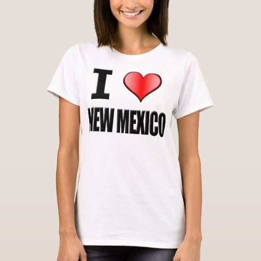 I ♥のニューメキシコのTシャツ-女性 Tシャツ (正面)