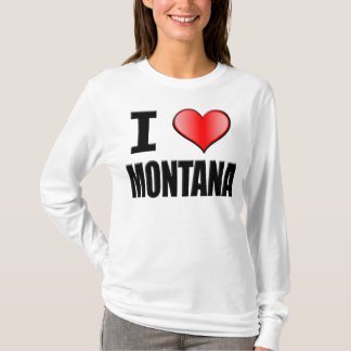 I ♥のモンタナの長袖-女性 Tシャツ