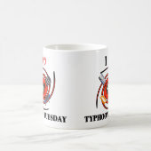 I ♡の台風の火曜日のマグ コーヒーマグカップ (中央)