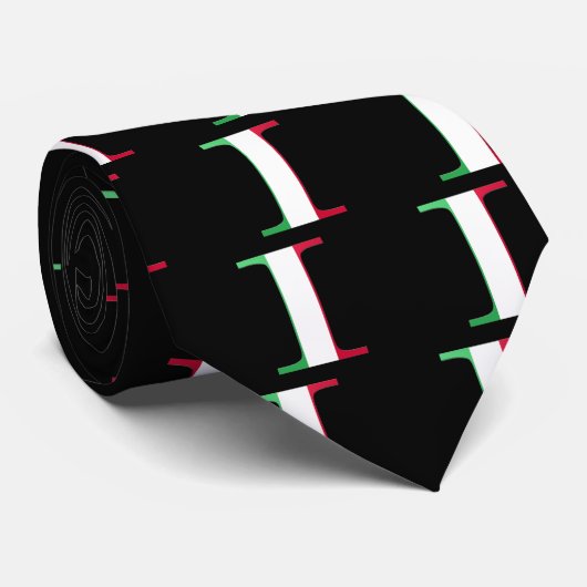 I (イタリアの)モノグラム ネクタイ (ロール)