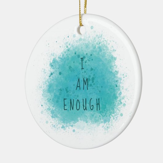 'I インスパイア Am Eouth シンプル Affirmation引用文 セラミックオーナメント (左)