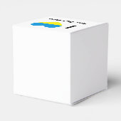 I (ウクライナ国旗のハート)あなたのパーソナライズされた文字 フェイバーボックス (裏面サイド)