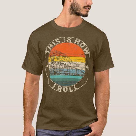 I.エンジニア転が鉄道エンジニアを列車に乗る Tシャツ (正面)