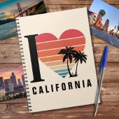 I ♥カリフォルニアレトロ ノートブック