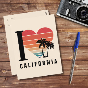 I ♥カリフォルニアレトロ ポストカード