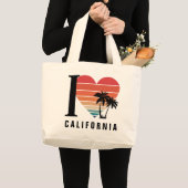 I ♥カリフォルニアレトロ ラージトートバッグ (正面(商品))