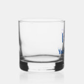 I (ギリシャ国旗のファンキーハート)あなたのテキスト ウイスキーグラス (右)