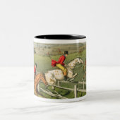 I.クラーク著aquatintedキツネ狩りパブ。 Thoma著 ツートーンマグカップ (中央)