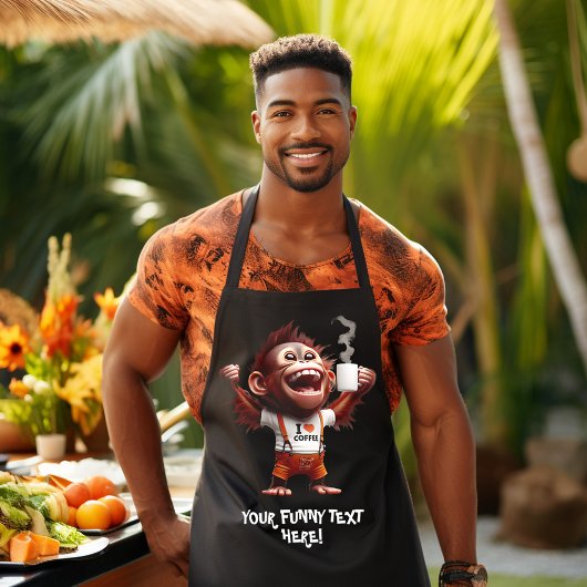 I ♥コーヒー エプロン