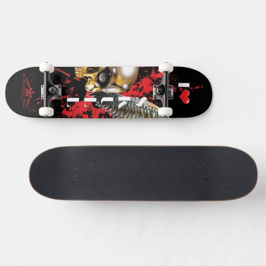 I❤スカル2/10 スケートボード (横)