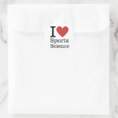 I❤️スポーツ学学生・教職員カスタム学 ラウンドシール (バッグ)