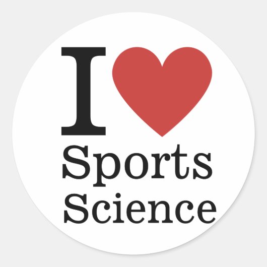 I❤️スポーツ学学生・教職員カスタム学 ラウンドシール (正面)