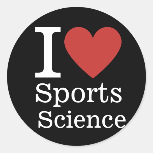I❤️スポーツ学学生・教職員カスタム学 ラウンドシール (正面)