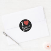I❤️スポーツ学学生・教職員カスタム学 ラウンドシール (封筒)