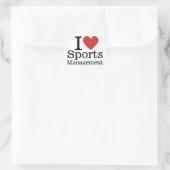 I❤️スポーツ運営の学生・教職員カスタム ラウンドシール (バッグ)