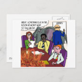 I.ゾウと火を無視する会議 ポストカード (正面/裏面)