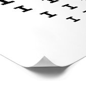 "I"チャート – ポスター (角)