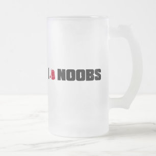 I (ティーバッグの) noobs フロストグラスビールジョッキ