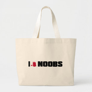 I (ティーバッグの) noobs ラージトートバッグ