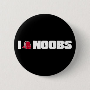 I (ティーバッグの) noobs 缶バッジ