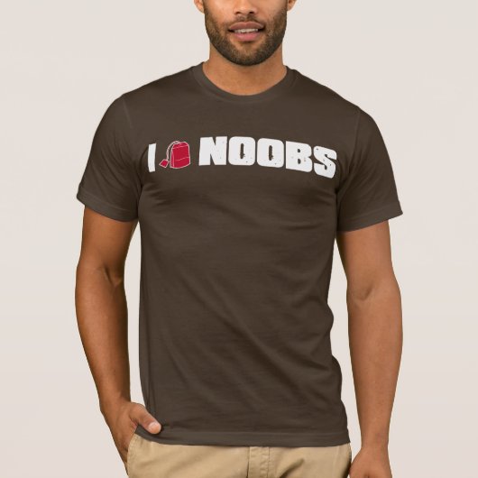 I (ティーバッグの) noobs tシャツ (正面)