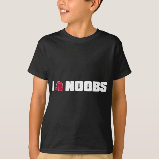 I (ティーバッグの) noobs tシャツ (正面)