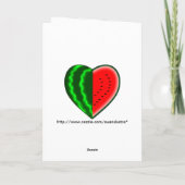 I (ハートの)スイカ カード (裏面)