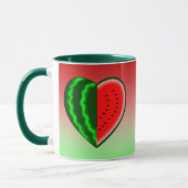 I (ハートの)スイカ マグカップ (左)