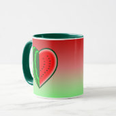 I (ハートの)スイカ マグカップ (正面左)