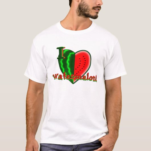 I (ハートの)スイカ Tシャツ (正面)