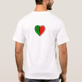 I (ハートの)スイカ Tシャツ (裏面)