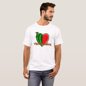 I (ハートの)スイカ Tシャツ (正面フル)