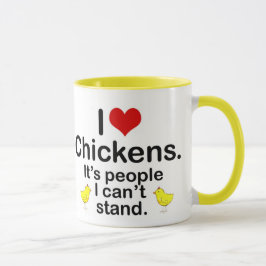 I (ハートの)鶏 マグカップ