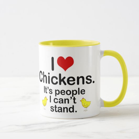 I (ハートの)鶏 マグカップ (右)